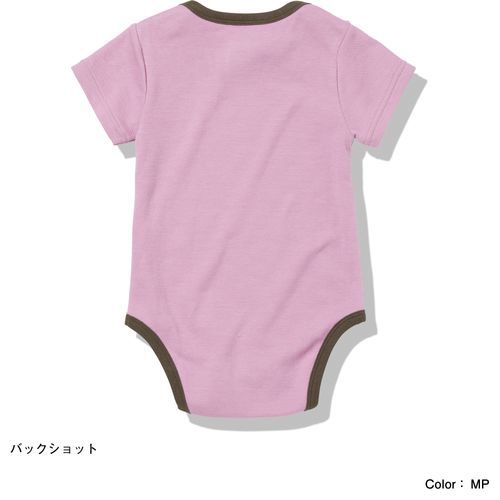 ★新作★ THENORTHFACE ノースフェイス B S/S Rompers & 2P Bib ショートスリーブロンパース＆2Pビブ 70 スモーキーグレープ(MP) 正規品