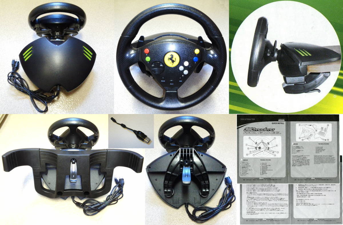  б/у 360modena RACING WHEEL * рейсинг контроллер * руль * первое поколение Xbox для . самый . высокая эффективность . руль контроллер!