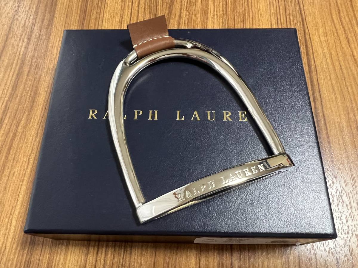  masterpiece [ waste number / hard-to-find ] sense eminent *RALPH LAUREN India made metal & Stila p Logo stamp entering specification top class paperweight / objet d'art *RRL