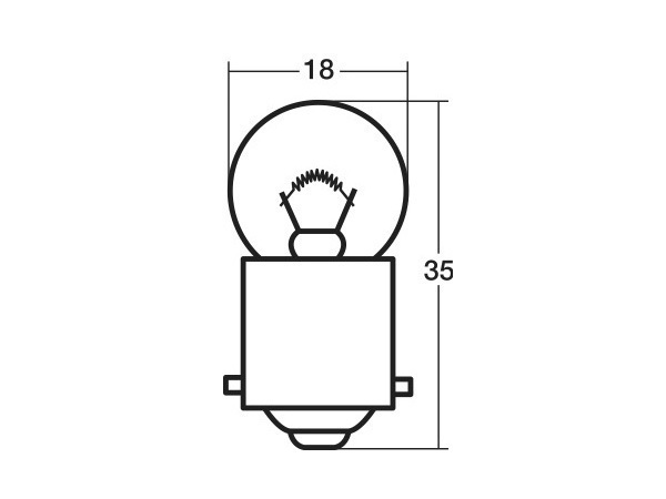 12V 10W G18 BA15s シングル球 つばなし並ピン 単線 A4125 ライセンスランプ ナンバー球 スタンレー STANLEY 10個_画像3