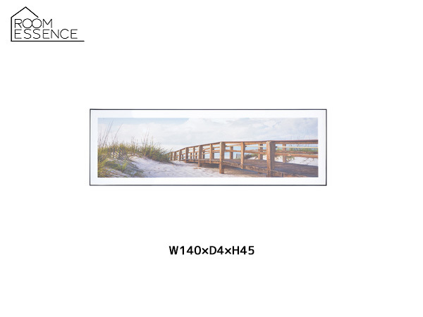 東谷 アートパネル 橋 ワイドパネル アートキャンバス おしゃれ 壁掛け W140×D4×H45 ART-201B あずまや メーカー直送 送料無料