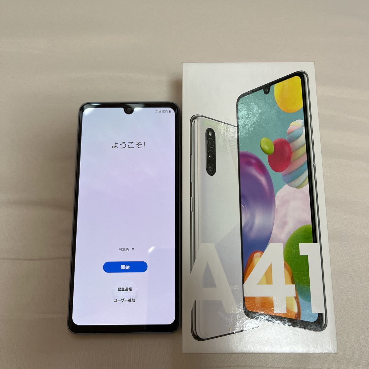 GALAXY A41 au購入 SIMロック解除済み 美品 スマートフォン SIMフリー