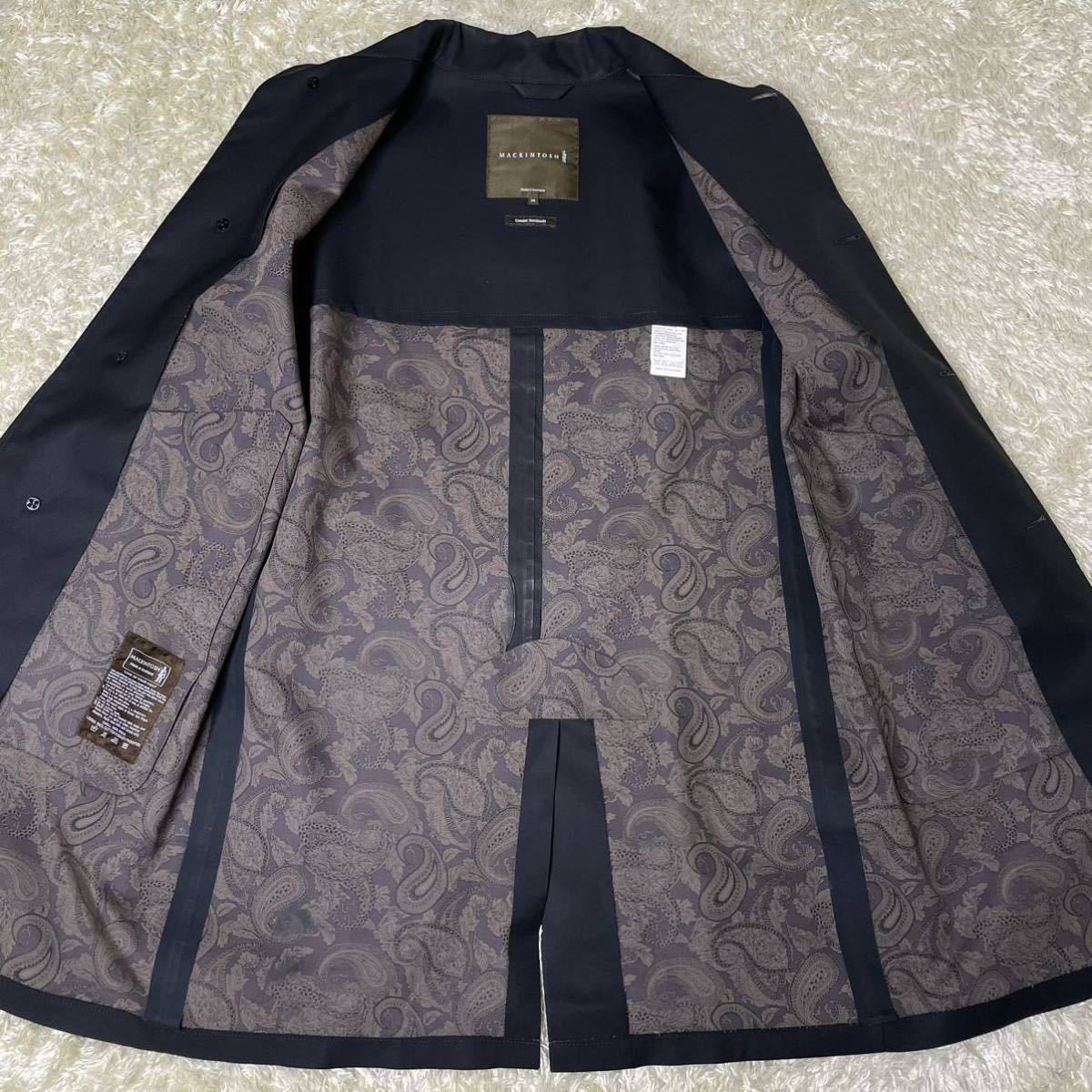 極美品!】 マッキントッシュ MACKINTOSH ステンカラーコート ゴム引き