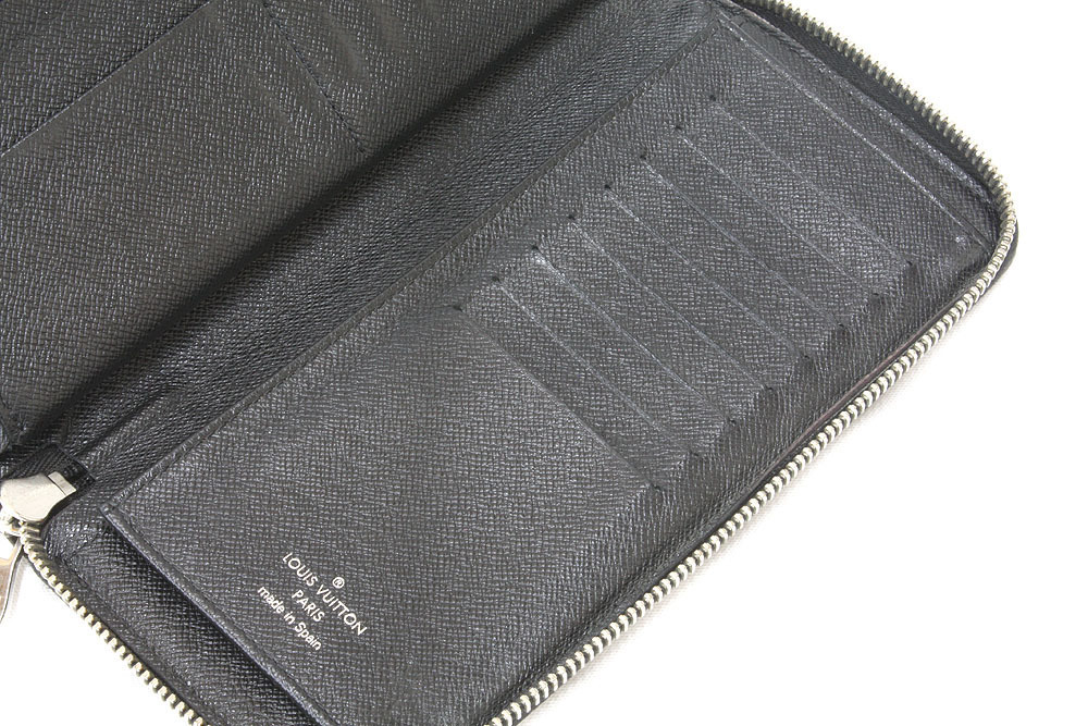 LOUIS VUITTON/ルイヴィトン ジッピーウォレット ヴェルティカル 旧型 N63095 ダミエ グラフィット ブラック 長財布 ラウンドファスナー_画像6