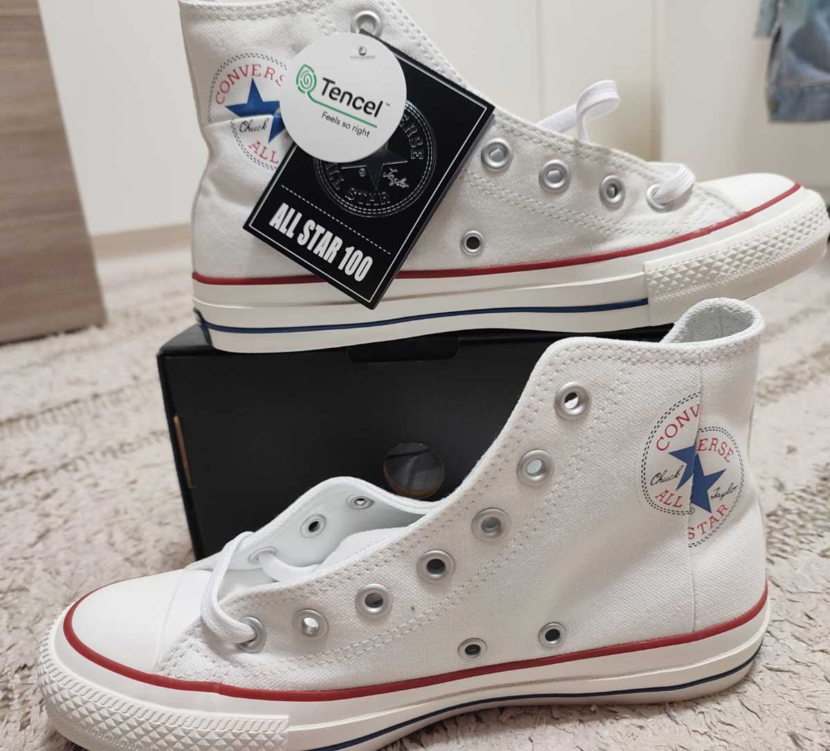 CONVERSE all star 100 Converse split logo - ikatto спортивные туфли белый 24