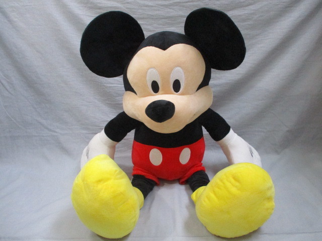 【値下げ】ミッキー マウス ぬいぐるみ Disney ディズニー baby ベビー 特大 全長93ｃｍの画像1