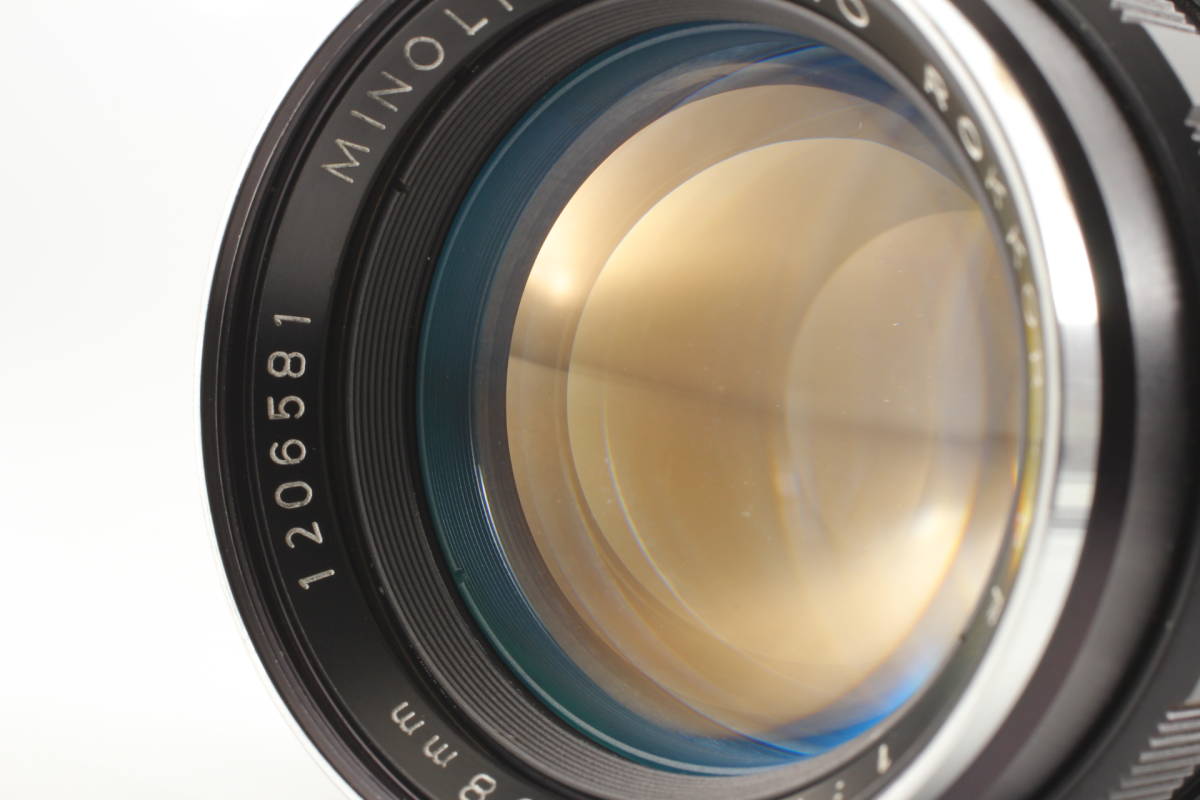 【美品】Minolta Auto Rokkor-PF 58mm f/1.4 Standard Manual Lens ミノルタ 137@Ah