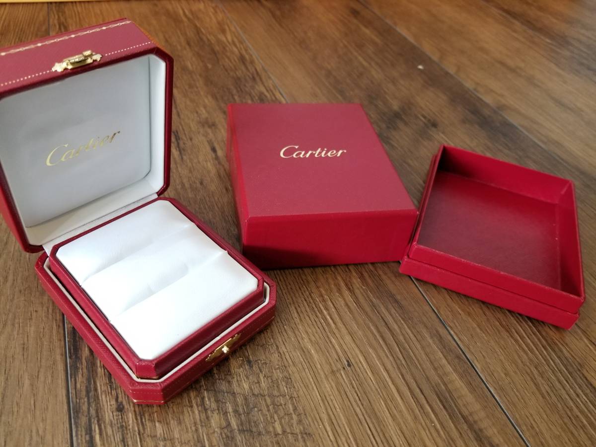 ■【41506E】美品激安★本物保証　Cartier　カルティエ　結婚指輪用？　2段　リングジュエリーボックス　外箱付■_画像6