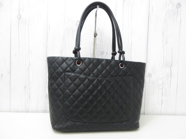 極美品 CHANEL シャネル ココマーク カンボンライン トートバッグ