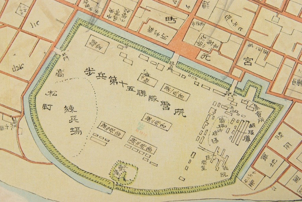 古地図】高崎市街全図 縮尺 1:5500 明治38年 清水興三郎△29 古地図】高崎市街全図 縮尺 1:5500 明治38年 清水興三郎△29