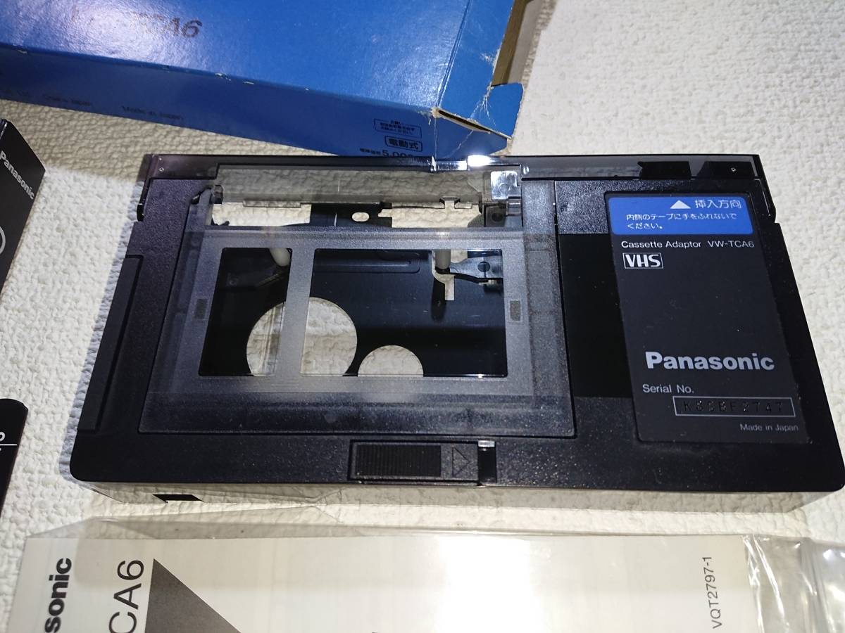 Panasonic パナソニック VW-TCA6 VHS カセット アダプター 作動未確認 ジャンク_画像3