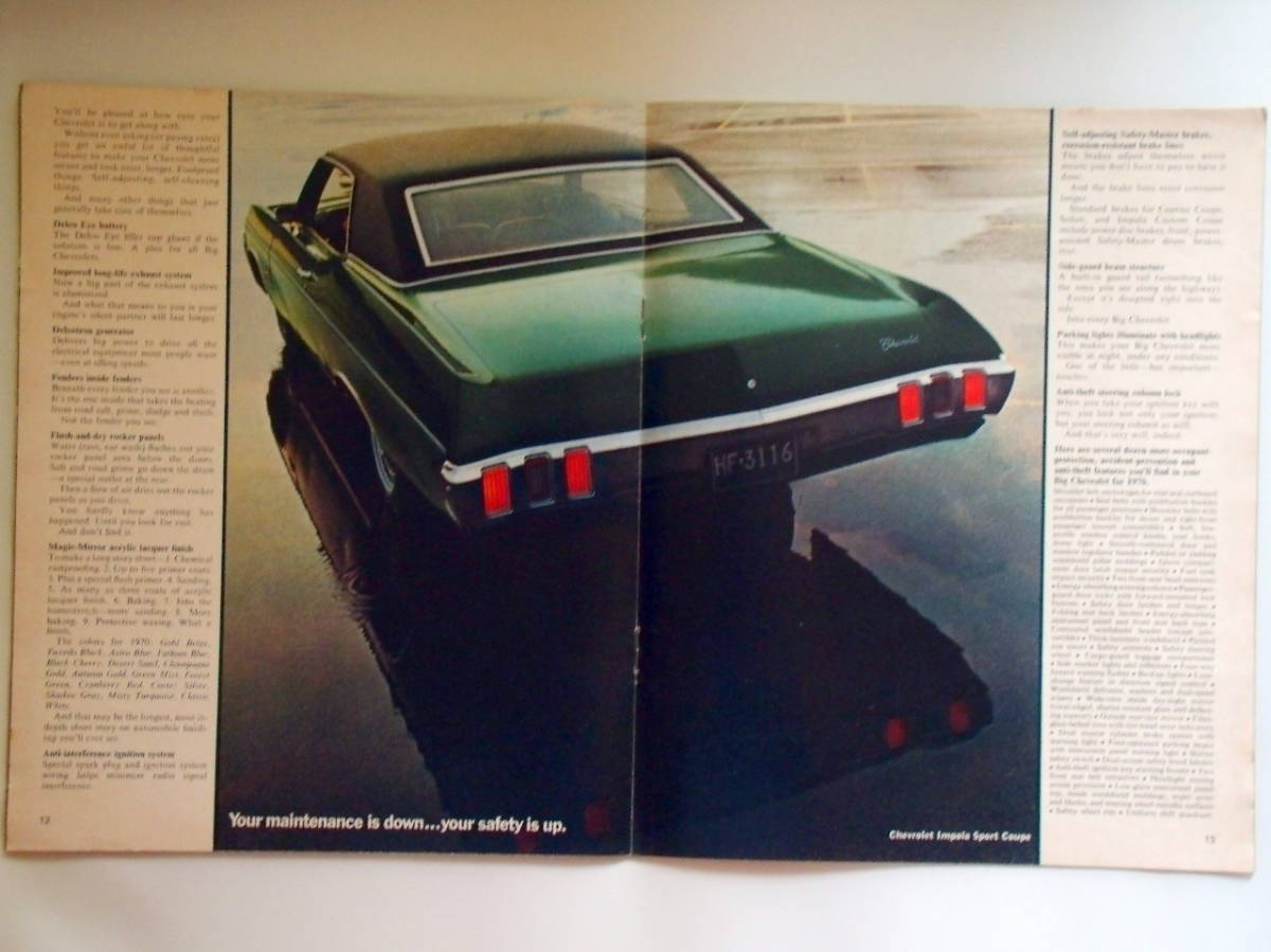 *1970 year * Chevrolet Caprice / Impala / bell air English catalog *23.*