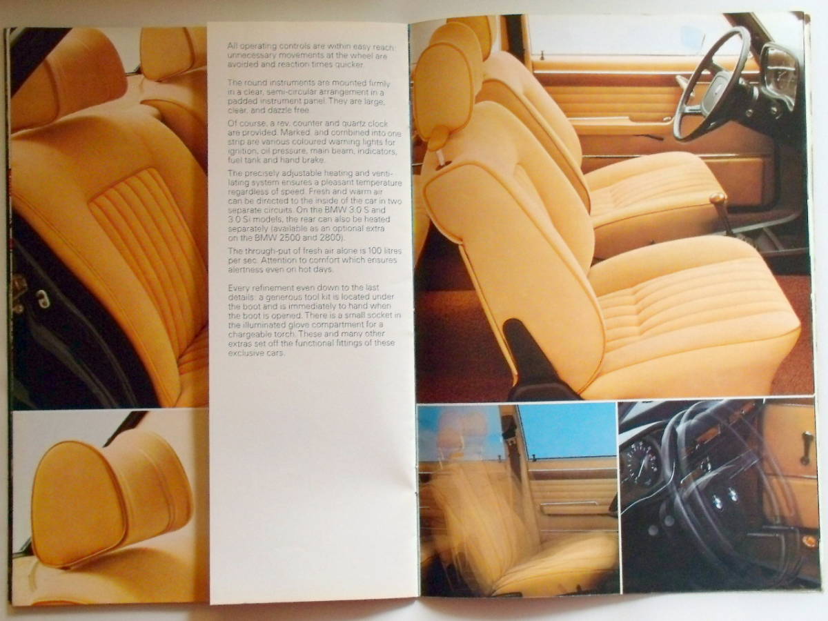 *1974/02*BMW 2500/2800/3.0S/3.0Si English catalog *E3 series *36.*