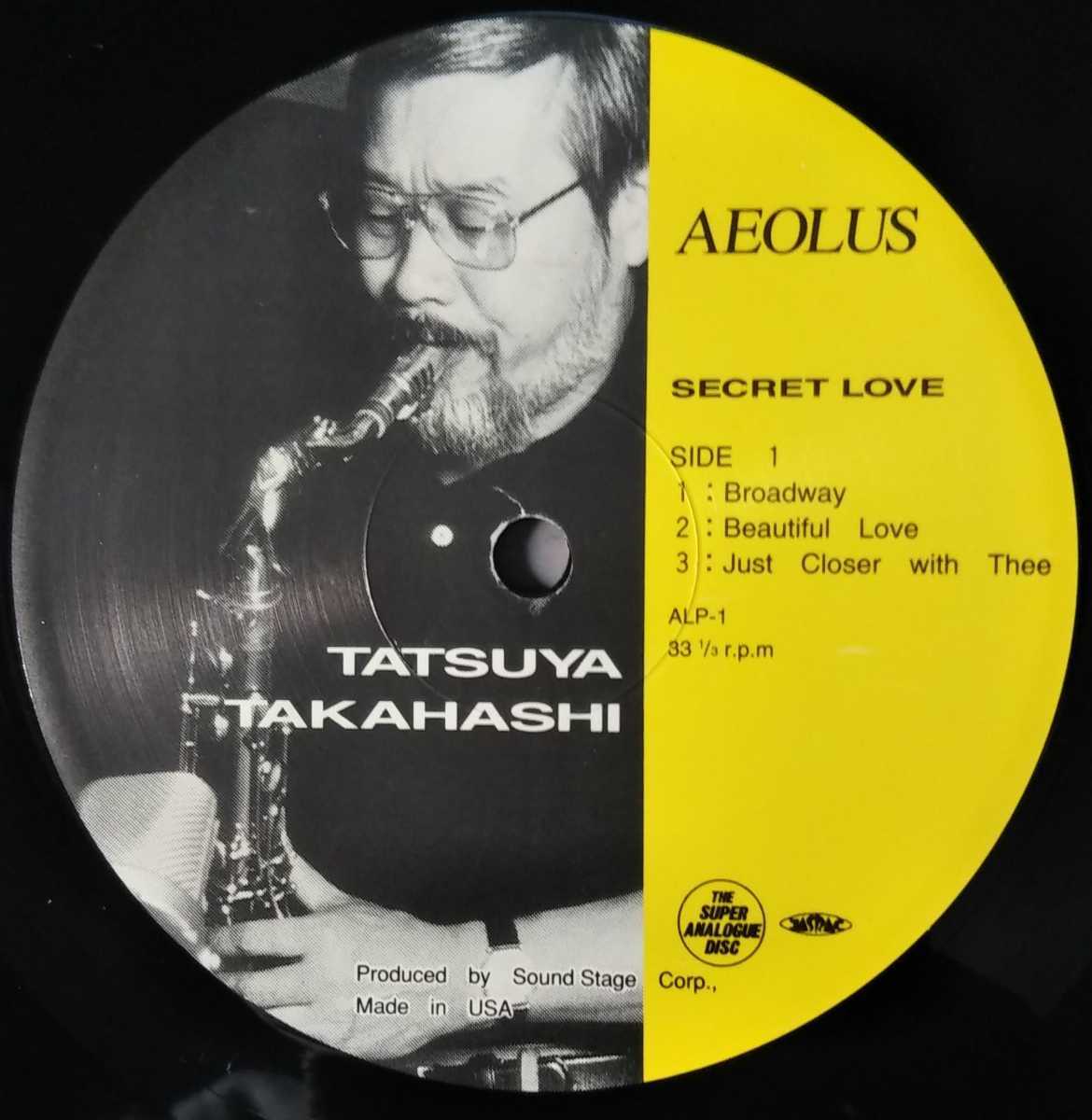 高橋達也 SECRET LOVE 国内重量盤 スーパー・アナログ・ディスク BROADWAY SECRET LOVE Beautiful Love 和モノ SAD 1992 LP_画像7