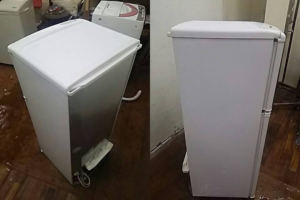 送料無料T48203 SANYO サンヨー ノンフロン直冷式冷凍冷蔵庫 109L SR-YM110(W)_画像3