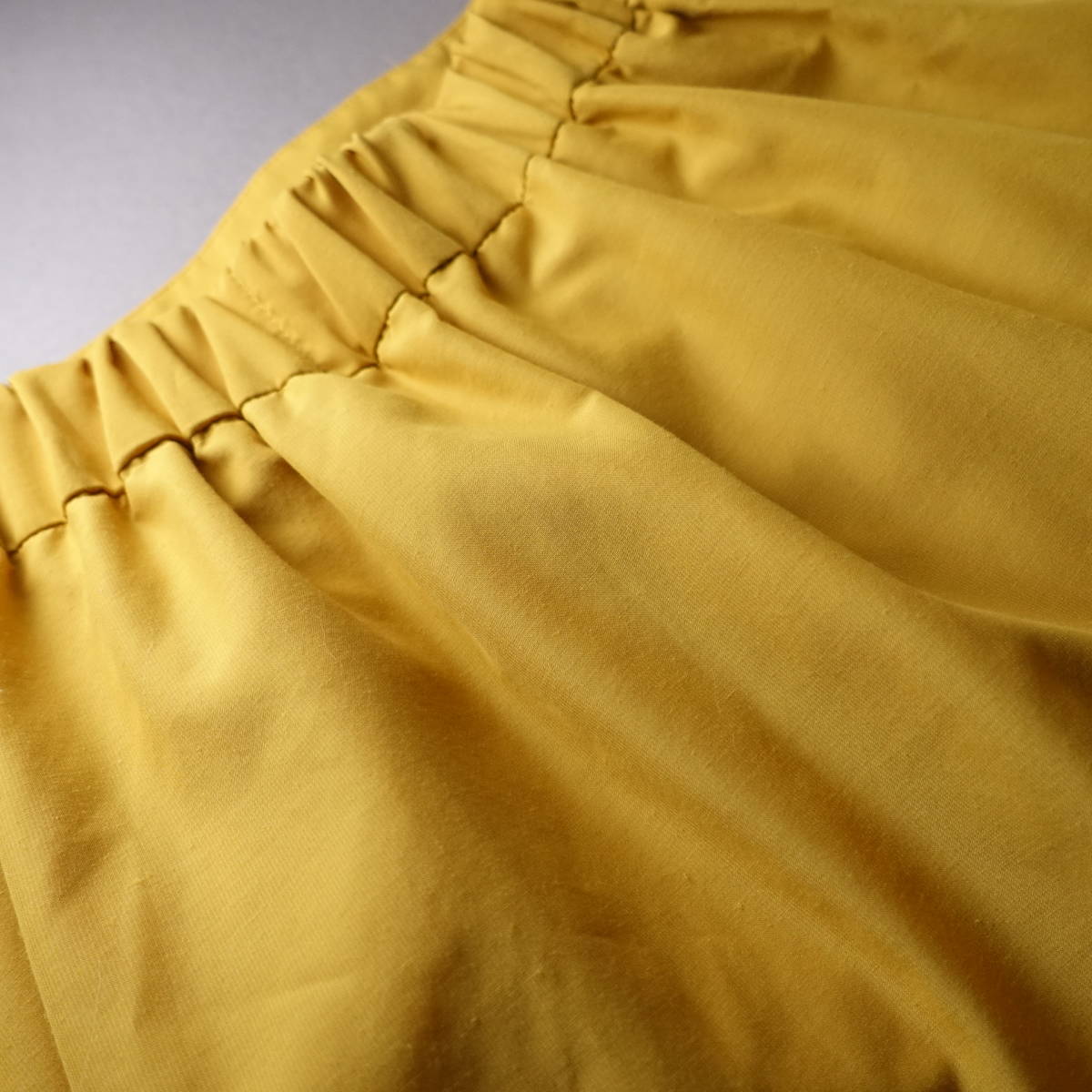 NATURAL BEAUTY BASIC/ Natural Beauty Basic /S/ waist rubber / long skirt / yellow / yellow color / lady's 