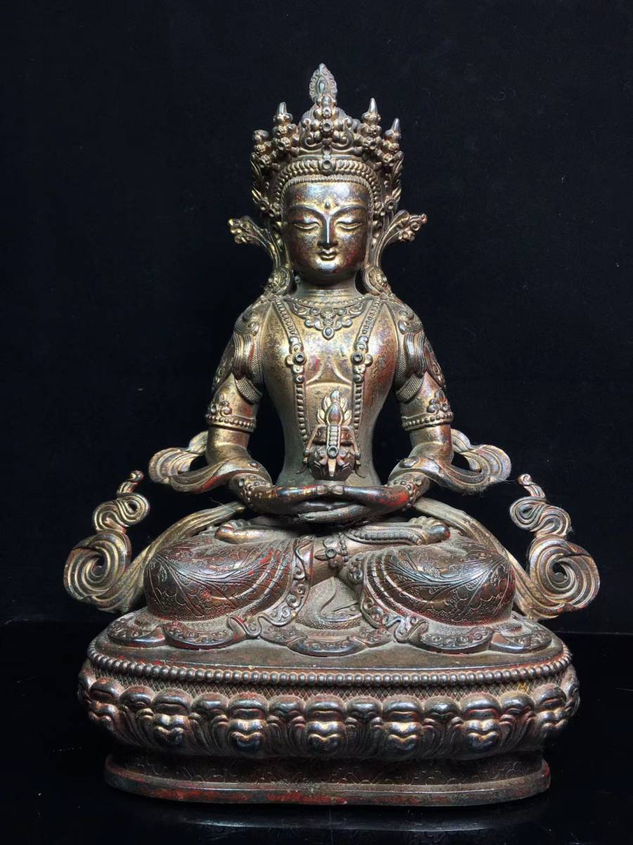 早期收集 銅製 長寿仏 仏教古美術 稀少 ふるさと割 【新発売】