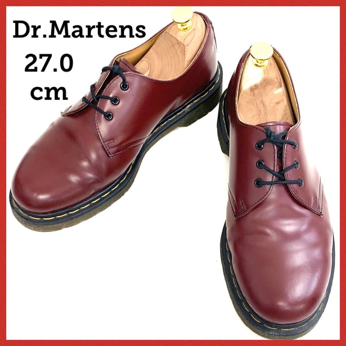 美品☆Dr.Martens ドクターマーチン 3ホールシューズ ワインレッド27