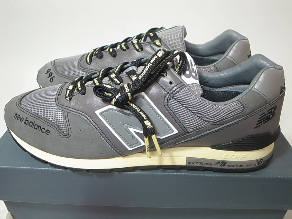 【送料無料 即決】N.HOOLYWOOD x NEW BALANCE CM996NHB 29cm US11新品 エヌハリウッド別注コラボ GRAY 日本996足限定ダークグレー灰色 GREY_画像2