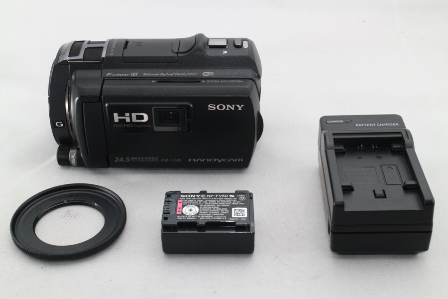 大人の上質  SONY ソニー 3573- ビデオカメラ 良品 内蔵メモリ64GB ブラック HDR-PJ800 Handycam ソニー