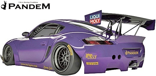 【M's】PORSCHE CAYMAN 987 (2005y-) PANDEM フロントフェンダー(ワイド)左右／／FRP TRA京都 パンデム エアロ ポルシェ ケイマン987_画像5