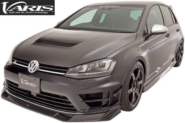 【M's】VW ゴルフ7-R (2013.6‐) VARIS ダブルカナード L/R(ノーマルバンパー用)／／CARBON カーボン バリス エアロ フィン VAW-002C_画像4