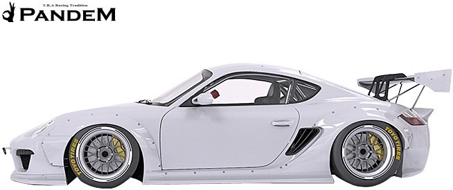 【M's】PORSCHE CAYMAN 987 (2005y-) PANDEM V2 リアバンパー／／FRP製 TRA京都 パンデム エアロ ポルシェ ケイマン リヤバンパー_画像3