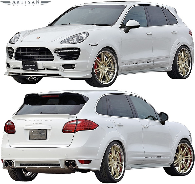 【M's】958 PORSCHE CAYENNE ターボ用 (2010.3-) ARTISAN SPIRITS フルエアロ 5点 (F+S+R+RGS+OF)／／FRP アーティシャンスピリッツ_画像1