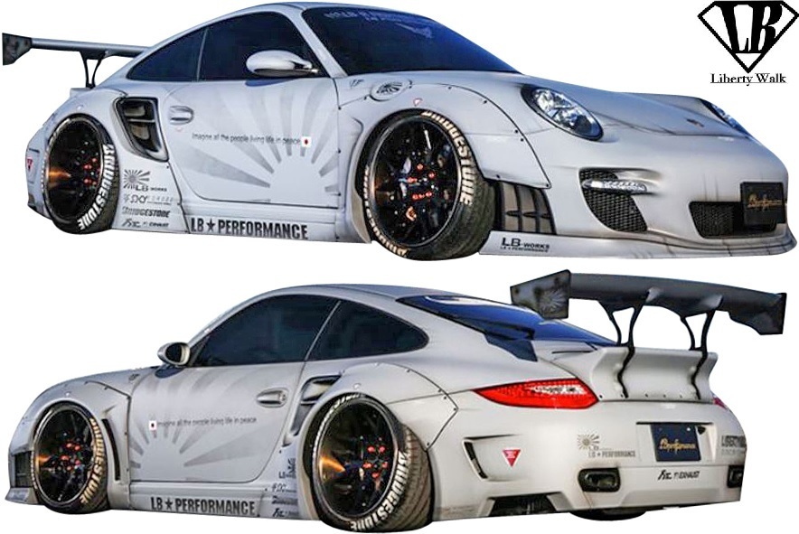 【M’s】PORSHE 911 997 (2004y-2011y) LB リア GTウイング Ver.1 ／／ CFRP カーボン Liberty Walk リバティーウォーク エアロパーツ_画像6