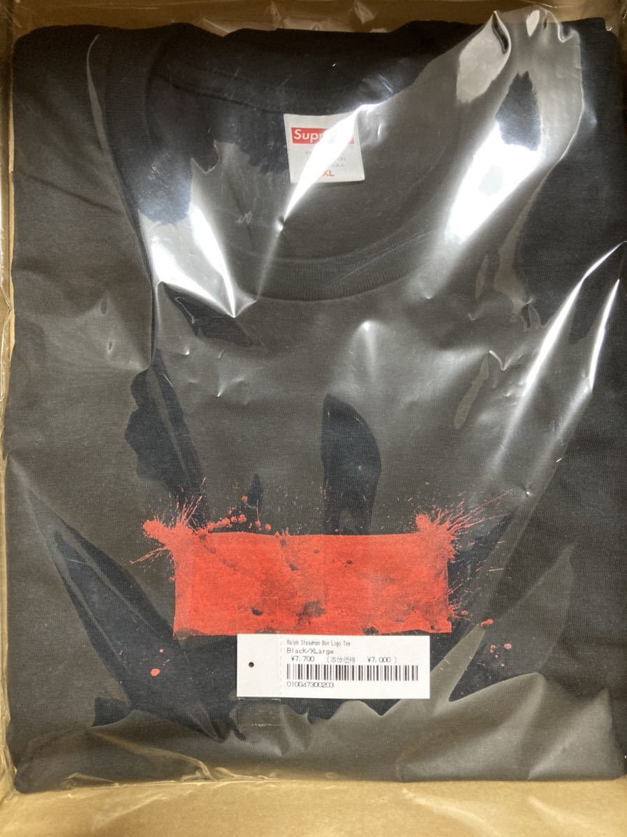 送料無料 新品 XL Supreme Ralph Steadman Box Logo Tee Black 黒　ブラック シュプリーム ボックスロゴ ラルフステッドマン Tシャツ