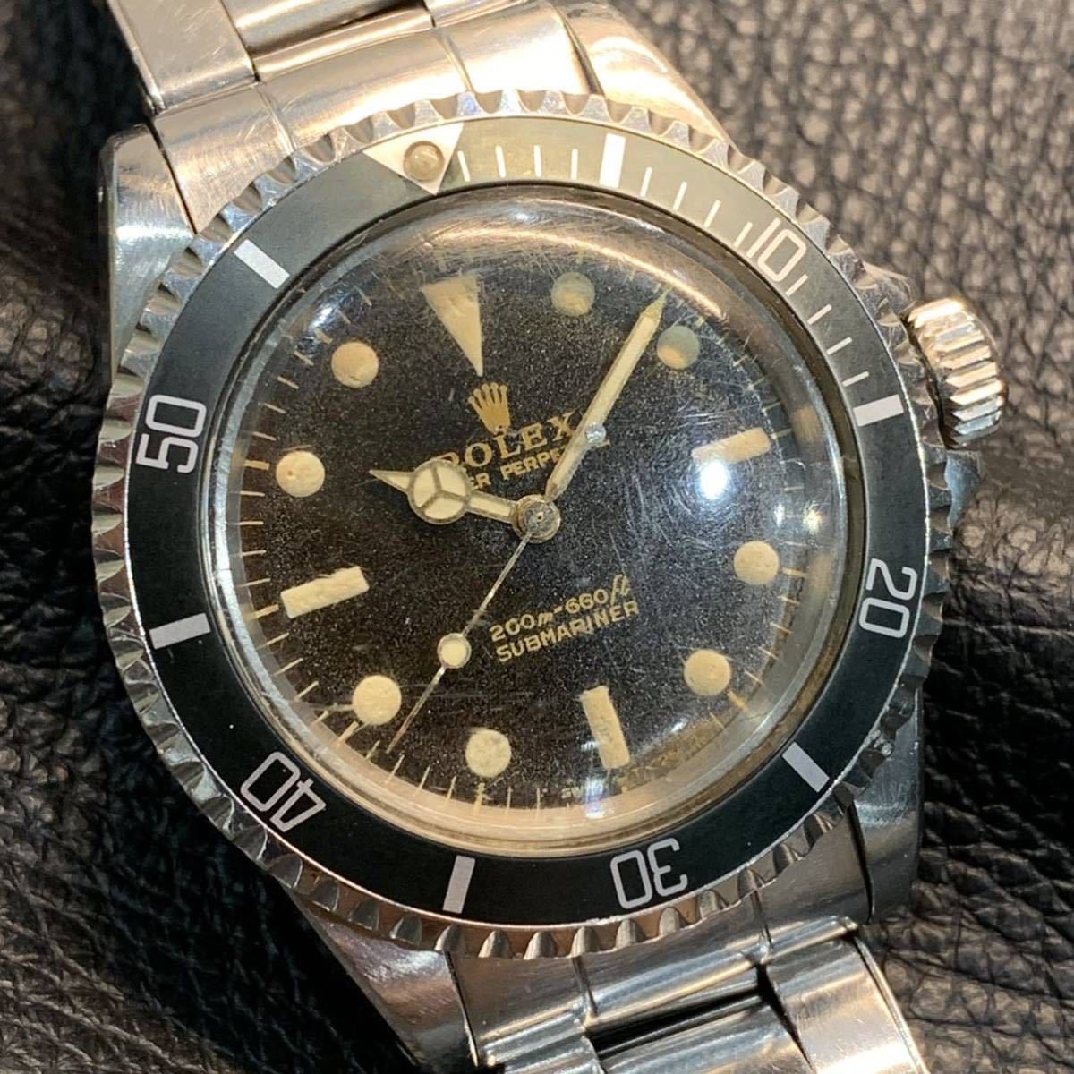 ★☆ROLEX SUBMARINER Ref.5513 Giltdial ロレックス サブマリーナ ミラーダイヤル ギルトダイヤル トロピカルダイヤル アンティーク☆★_画像1