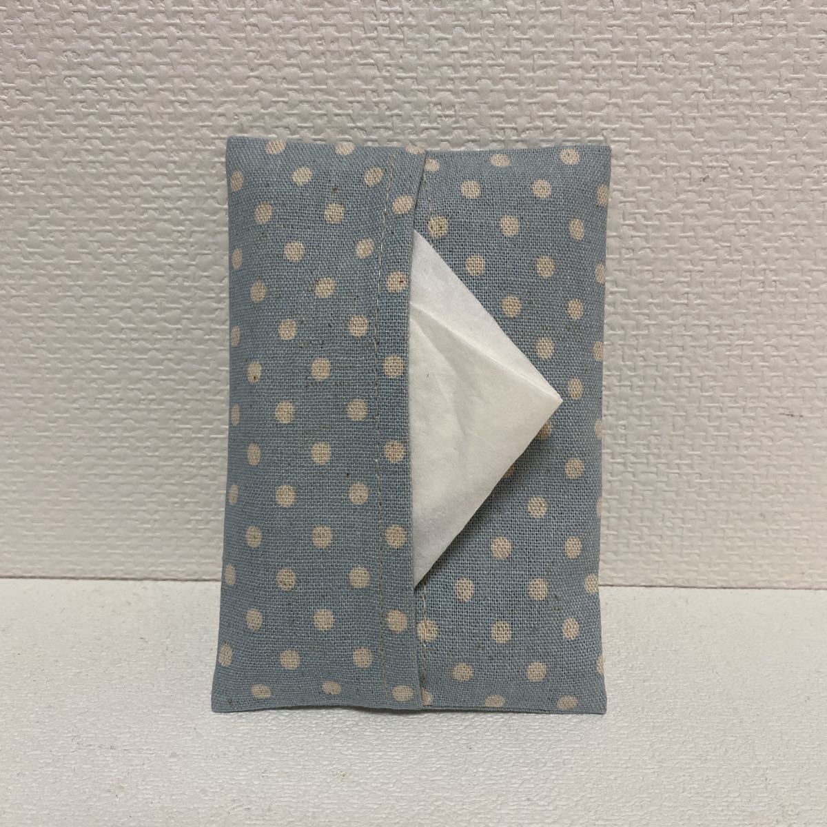 * hand made *No.271 pocket tissue case! large pocket tissue for elementary school student kindergarten elementary school dot pattern 