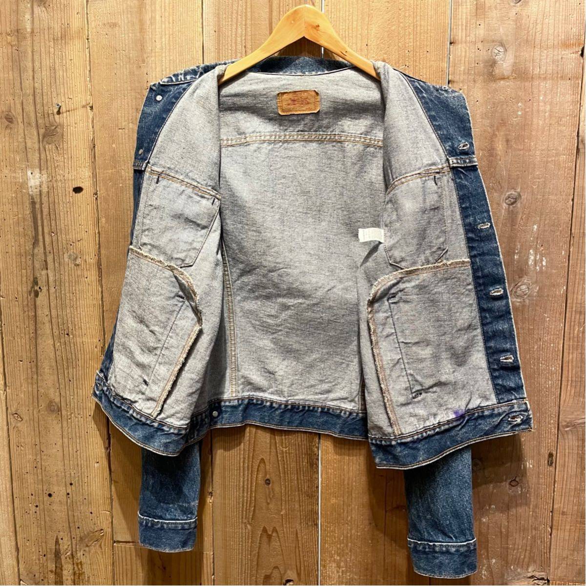 サイズ 46L 80s USA製 Levi's 71506 ロング丈 ビンテージ デニム