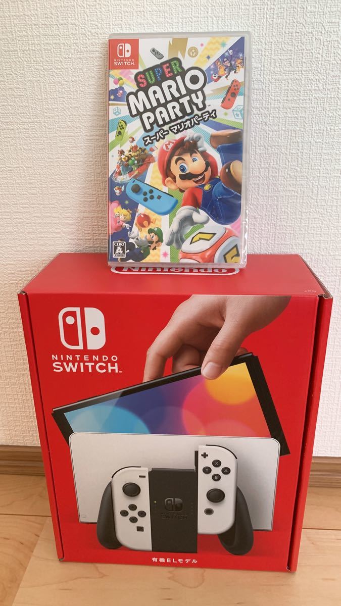 最安値】Nintendo Switch 有機ELモデル 本体 マリオパーティーカセット