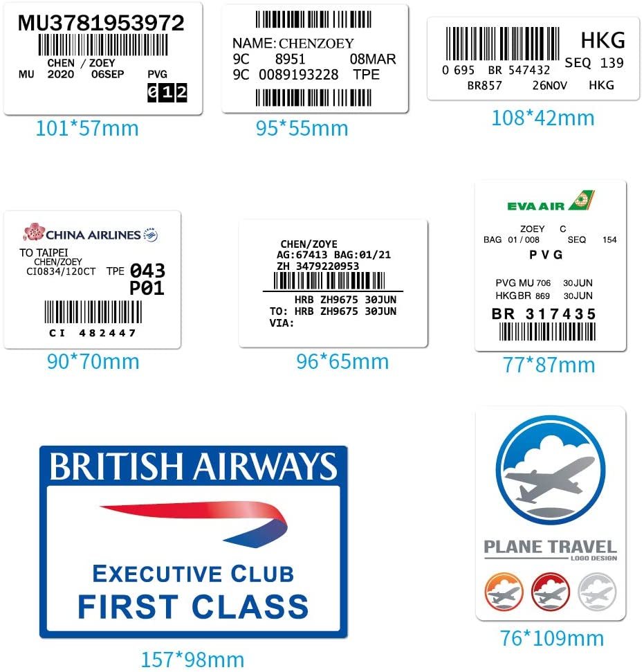 ◆◇◆49016-ExHS◆◇◆[AIRLINES-STICKER] エアラインBOARDING PASS＊BAGGAGETAG_画像3