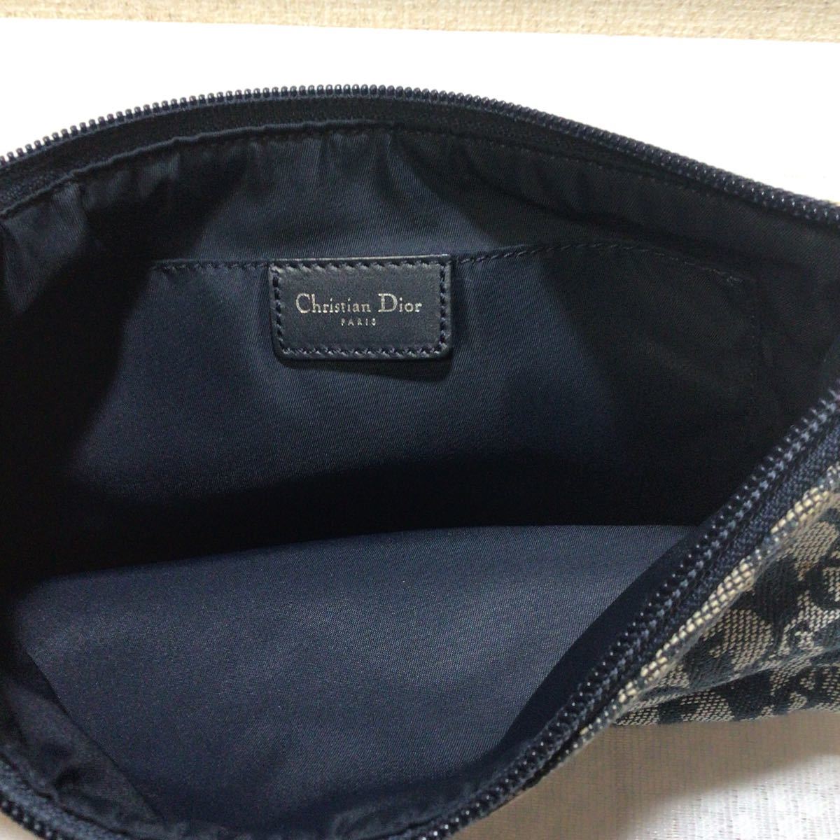 Christian Dior クリスチャン ディオール トロッター ロゴ ミニ ポーチ