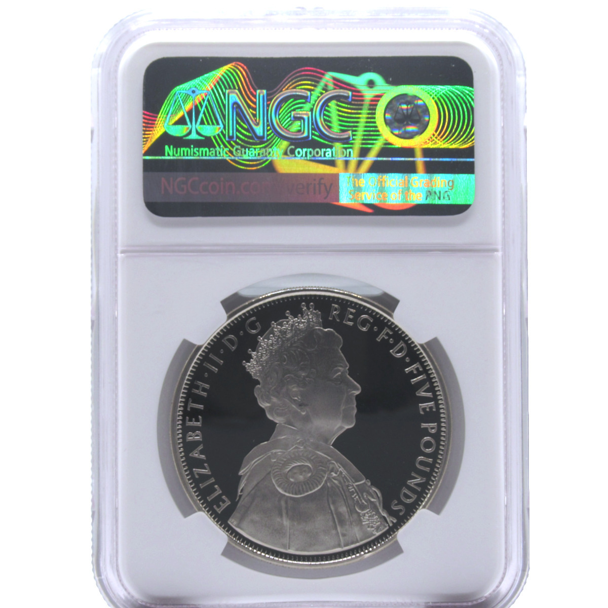 最高鑑定』2012年 イギリス 5ポンド NGC PF69 ULTRA CAMEO