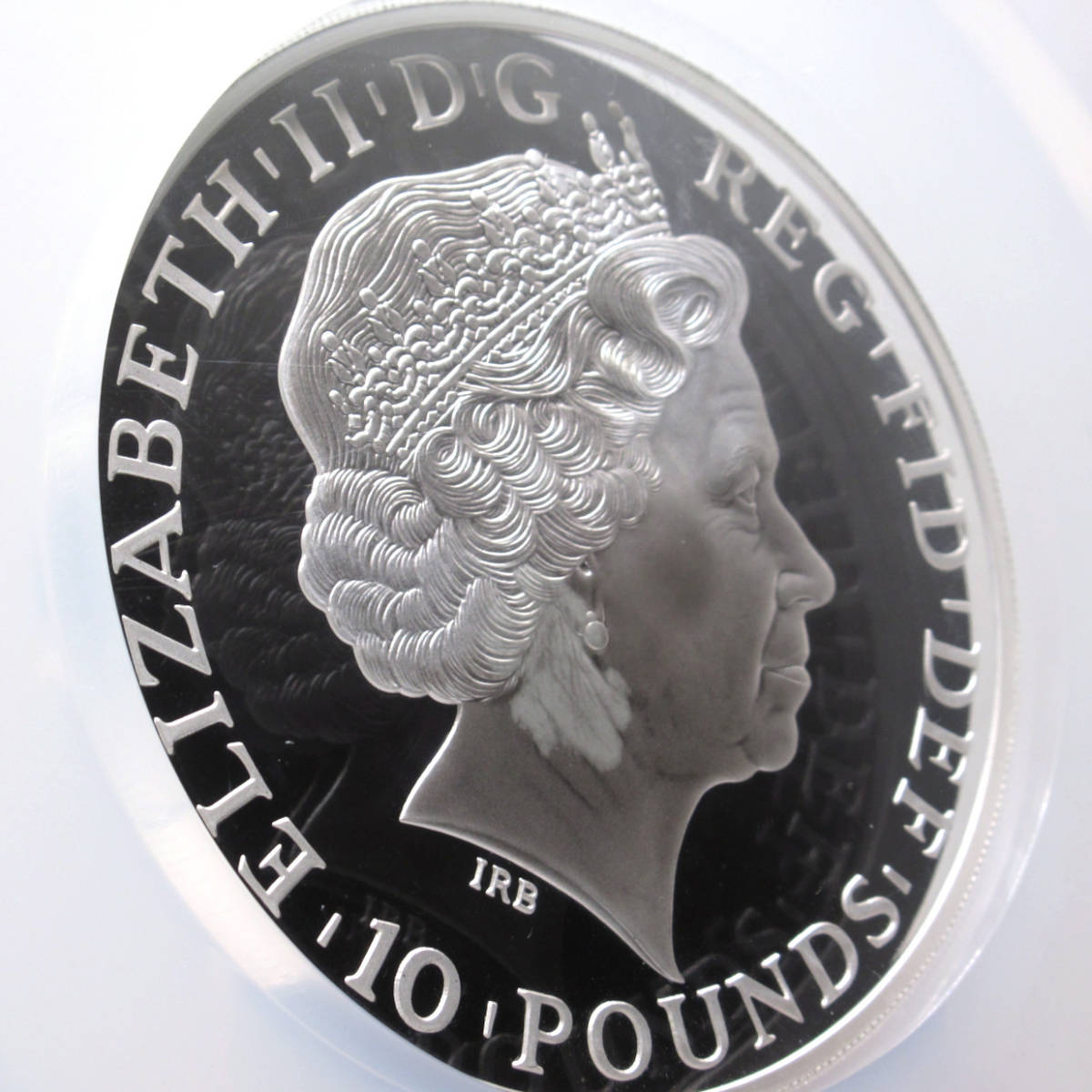 最高鑑定』2014年 イギリス 10ポンド銀貨 NGC PF70 ULTRA CAMEO