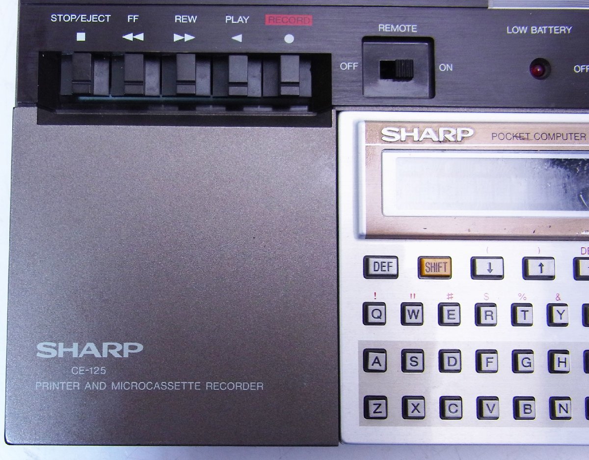 SHARP sharp * карманный компьютер -PC1251+CE125* адаптер, инструкция по эксплуатации есть * утиль *U0425107