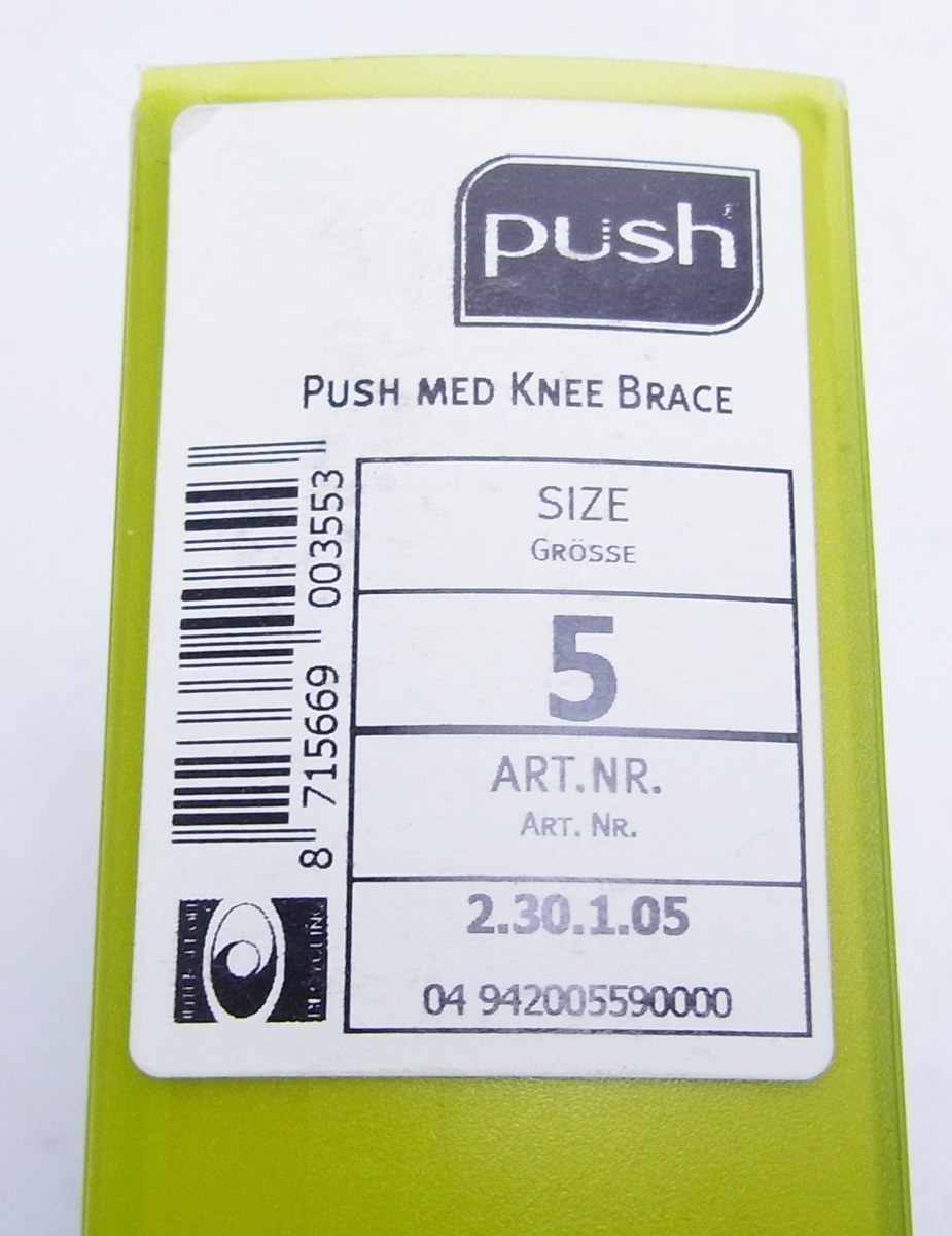 push braces ひざサポーター 両サイド固定ベルト有り オランダ製 サイズ5（41-45cm）☆靭帯保護 手術前後固定☆未使用品☆F03221038_画像5