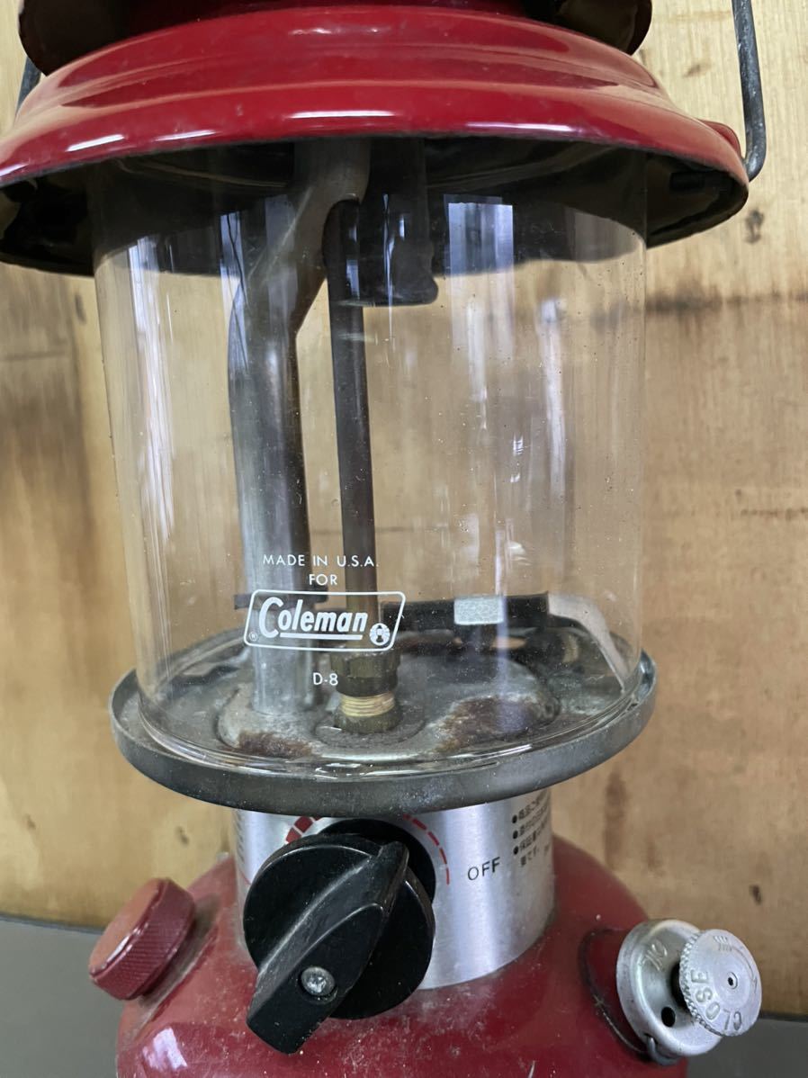 Coleman コールマン ワンマントル ガソリンランタン 赤 286A7035 90年