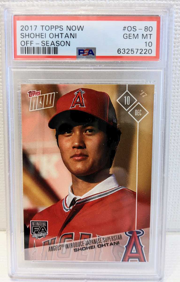 鑑定済 PSA10 Gem Mint】大谷翔平 2017 Topps NOW Off-Season #OS-80