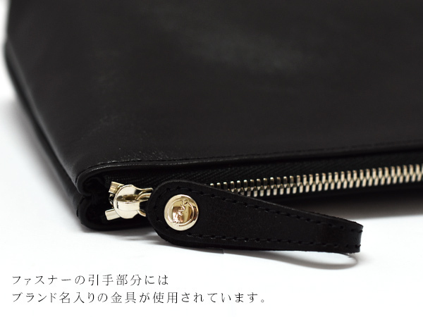 CALF カーフ 本革 レザーポーチ LLサイズ ブラウン brown 日本製 大きめ 旅行 トラベル 鞄 整理 Leather こげ茶 送料無料_画像4