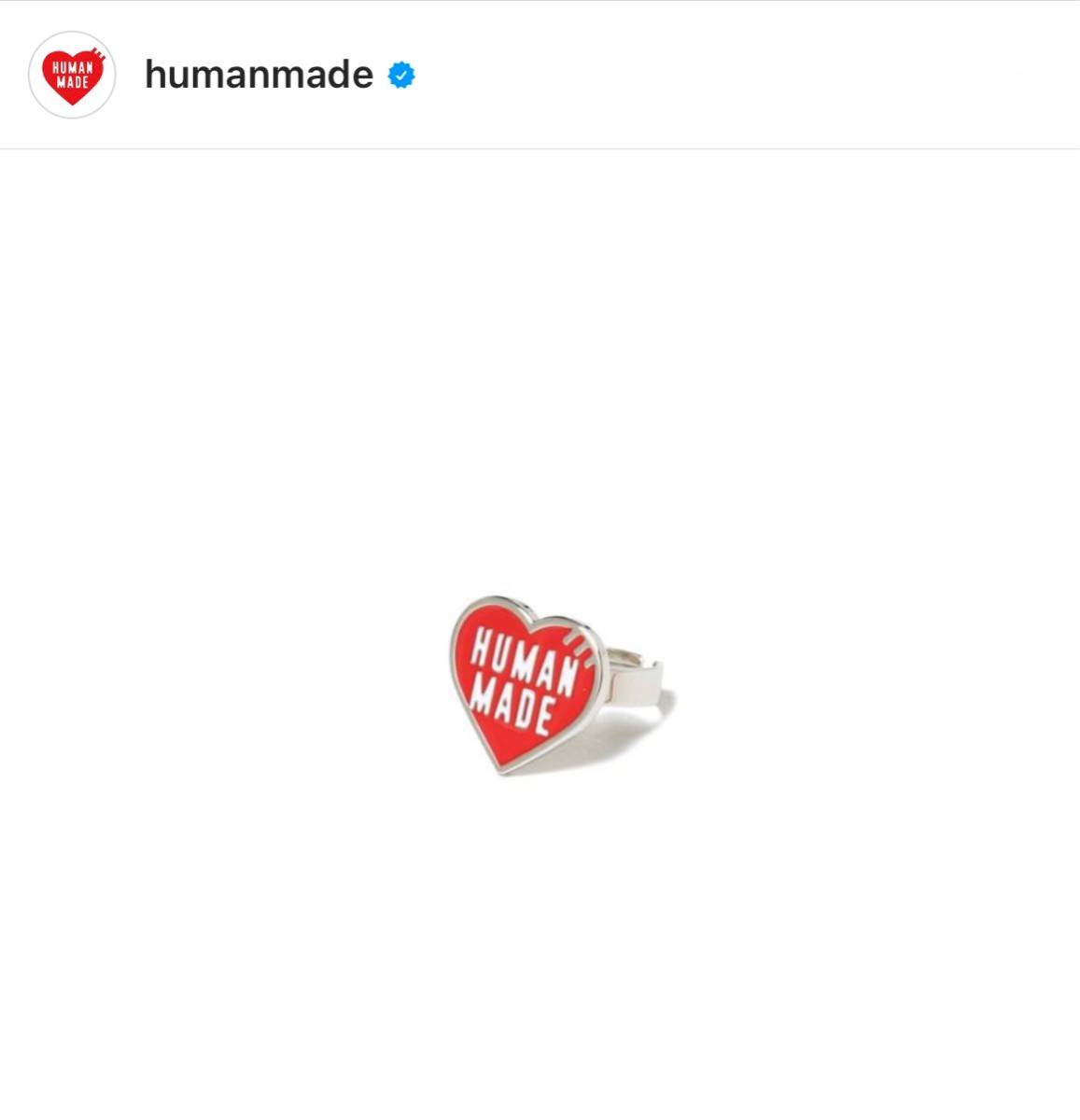 human made heart ring 5色セット-