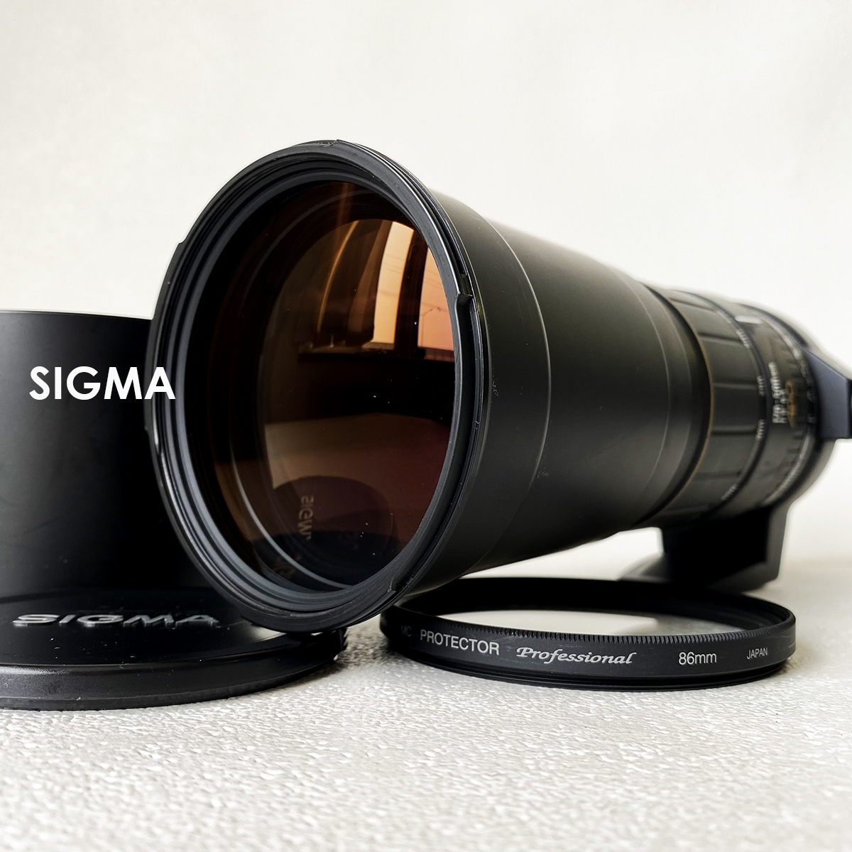 シグマ SIGMA APO 170-500mm 1:5-6.3 望遠 ズーム レンズ フード Kenko プロテクター 付 Nikon ニコン用 オートフォーカス 一眼レフ カメラ_画像1