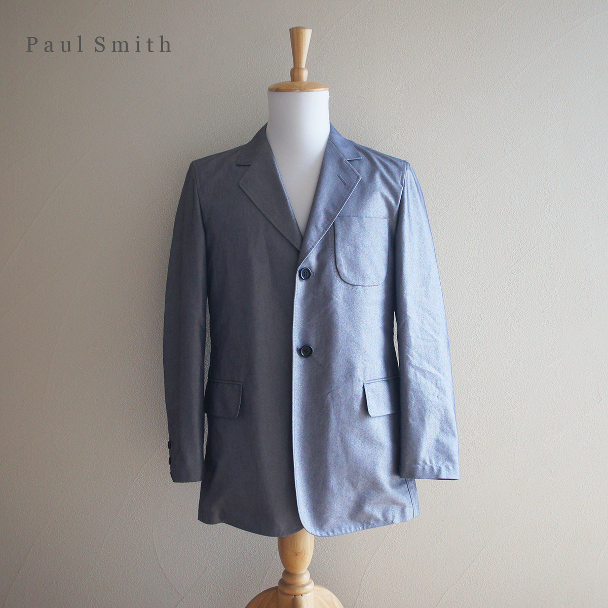 美品 ポール スミス Paul Smith オックスフォード テーラード ジャケット メンズ L ブレザー 上着 トップス スーツ ファッション_画像1