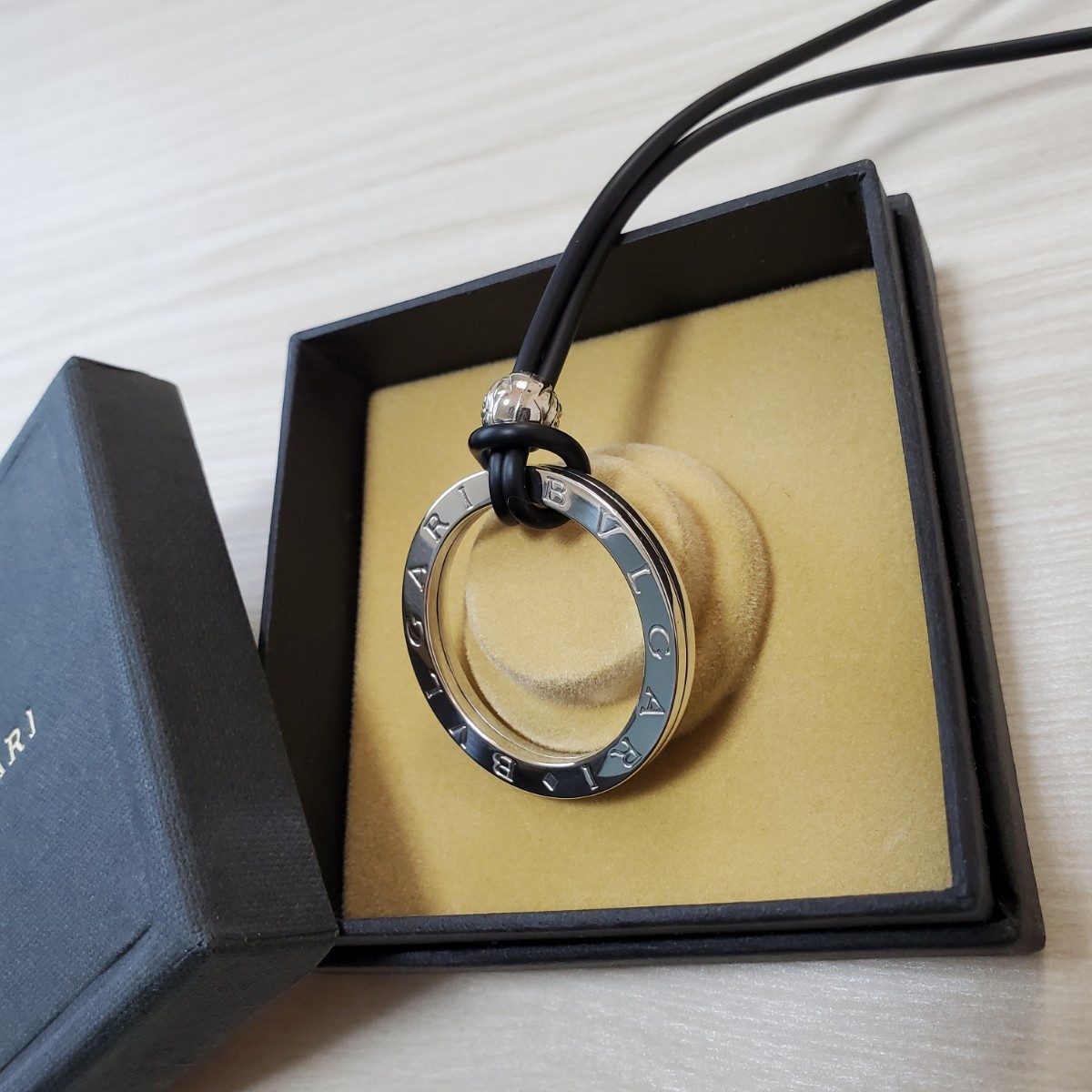 未使用 BVLGARI キーリング 美品 箱、キーリングケース付き-