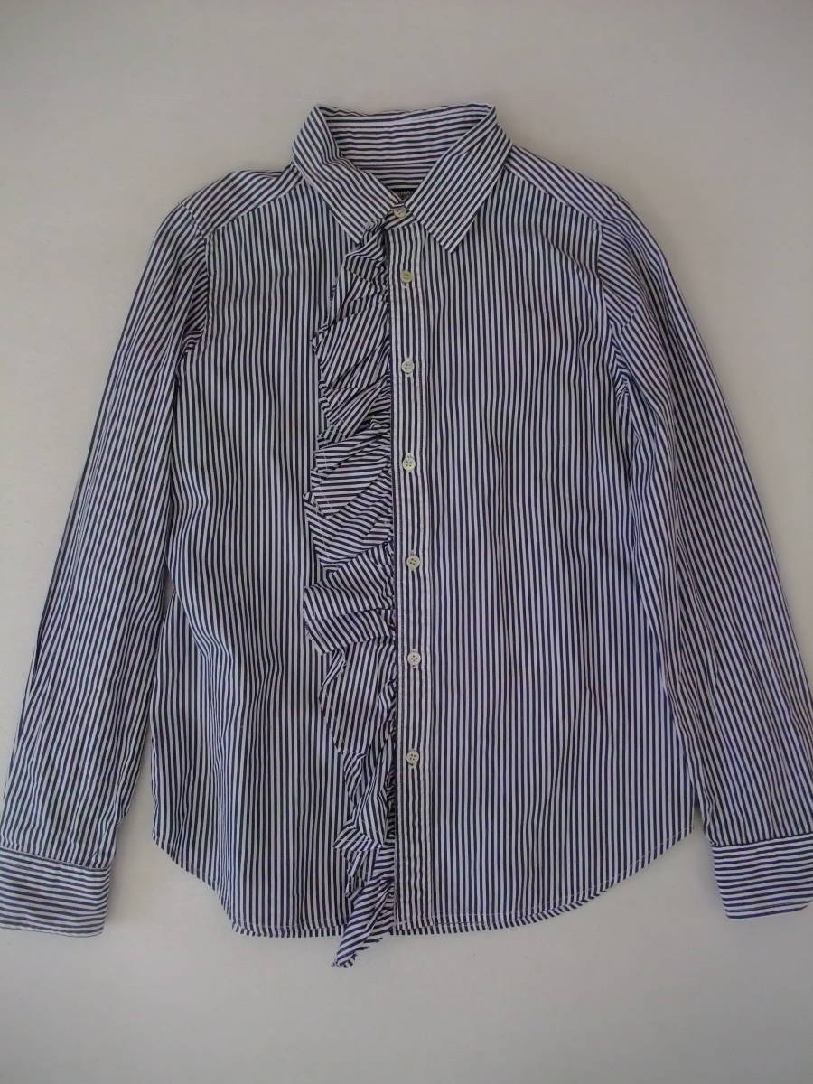 * Journal Standard frill attaching stripe pattern shirt 