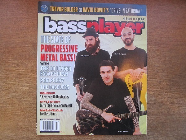 1904nkt●洋雑誌 bass player ベースプレイヤー 2013/9●リアム・ウィルソン/エバン・ブルーワー/アダム・ノリー・ゲスグッド/メタル/他_画像1