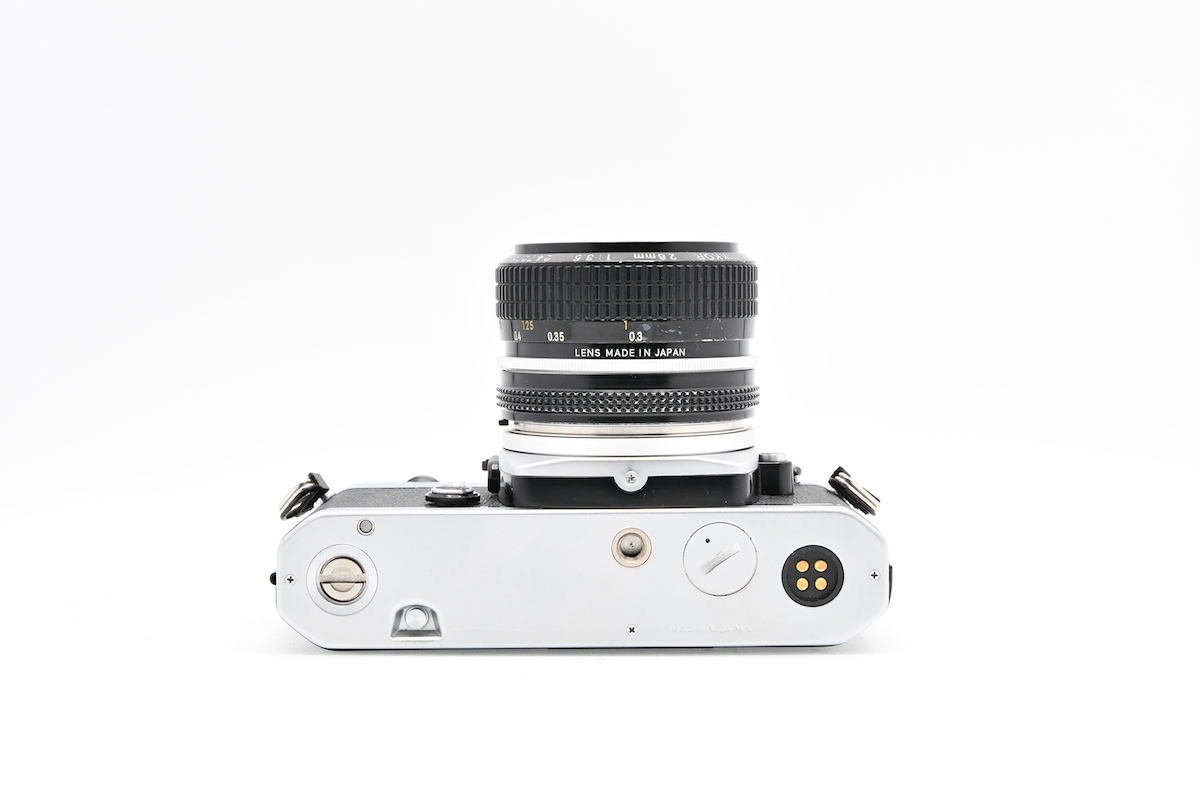 Nikon ニコン FE Dマーク + AI改 NEW NIKKOR 28mm F3.5 ジャンク品 部品取り用 MF一眼レフ フィルムカメラ 広角単焦点レンズ ■00106_画像5